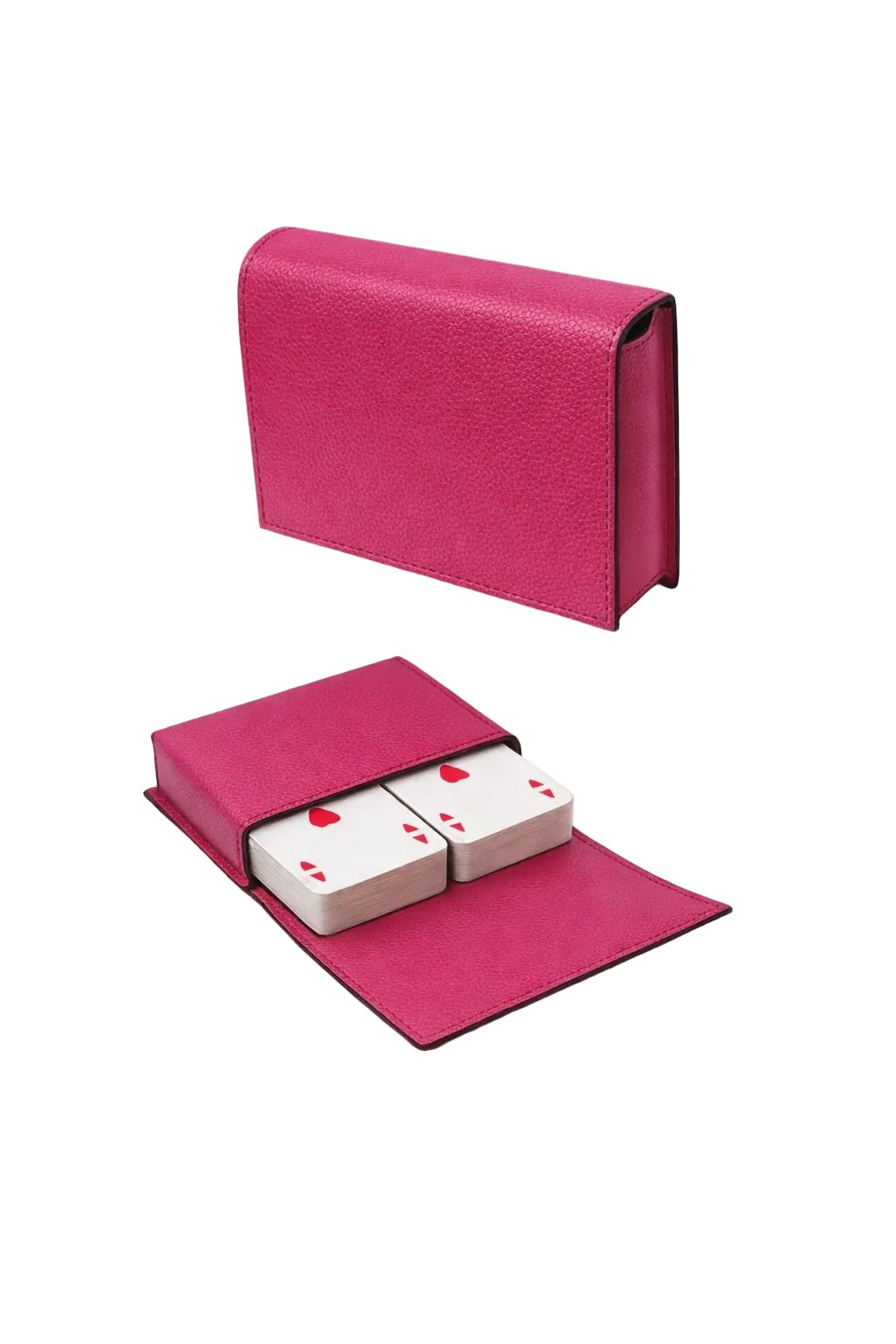 Portacarte da gioco in Pelle Martellata