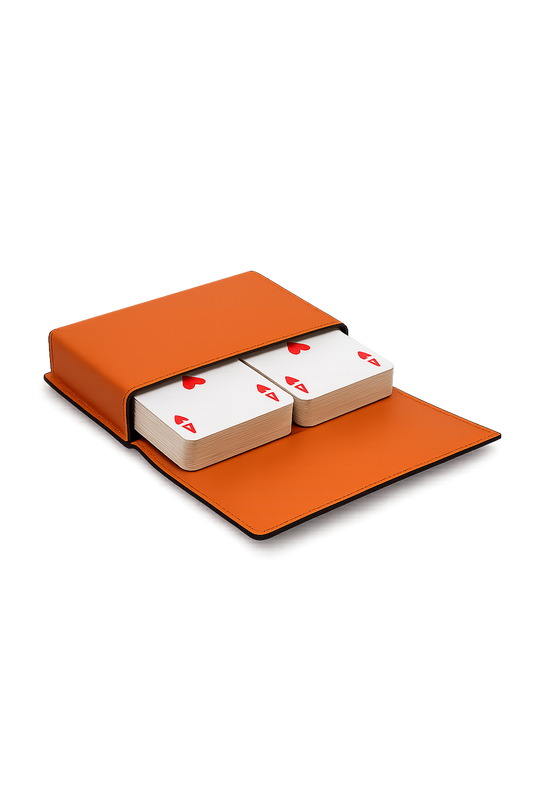 Portacarte da gioco in Saffiano