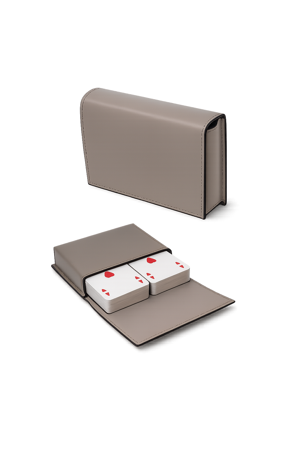 Portacarte da gioco in Saffiano