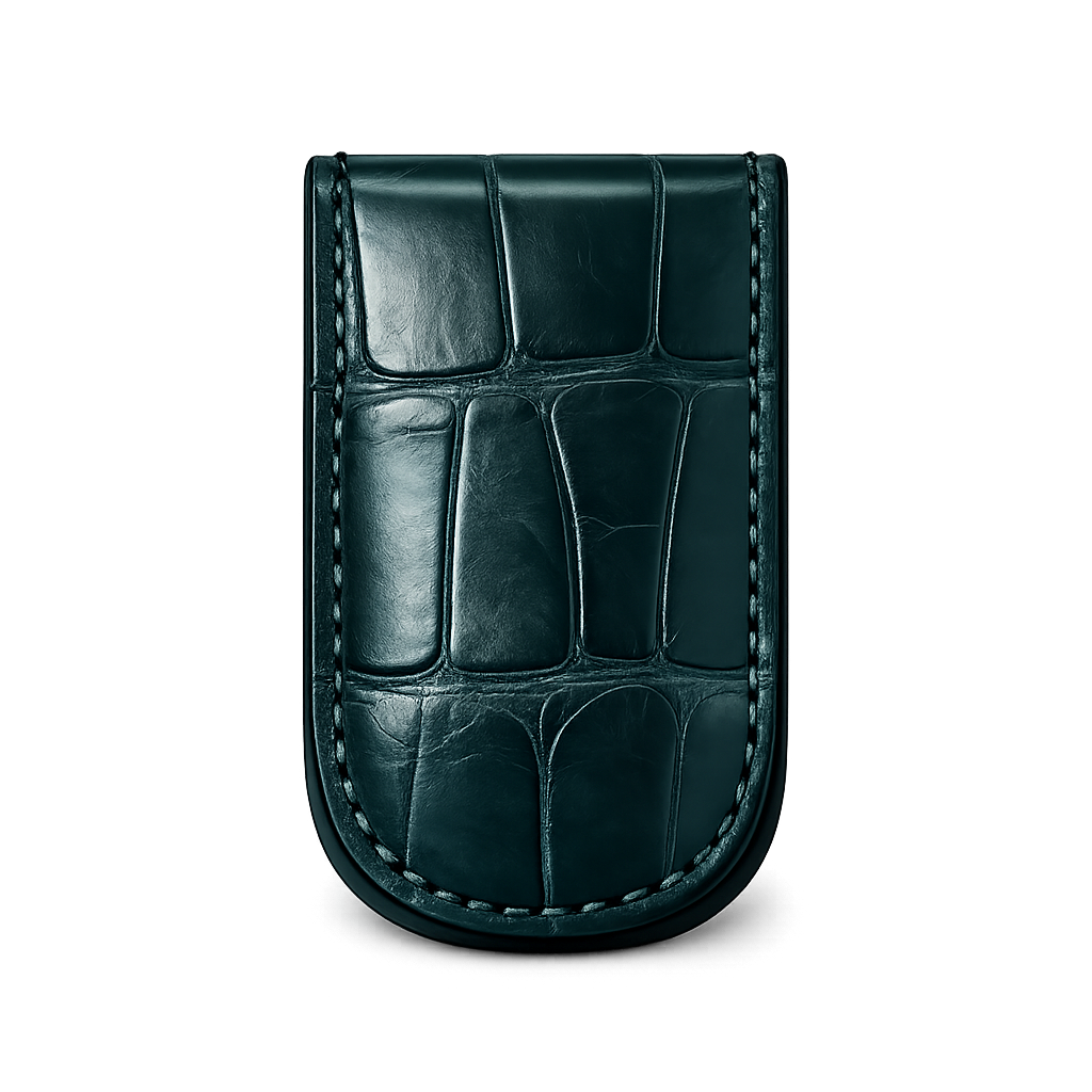 Money Clip in Alligatore