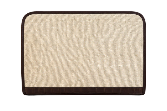 Porta Documenti in Canvas & Alligatore