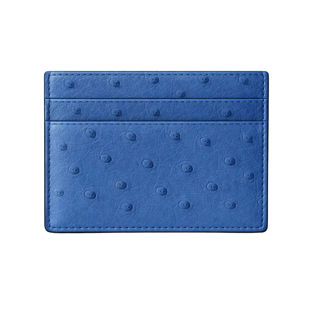 Porta carte piccolo in Struzzo