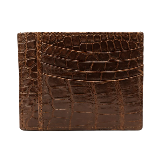 Porta carte Grande in Alligatore
