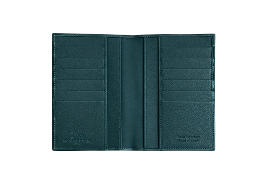 Portafoglio Lungo Alligatore & Pelle