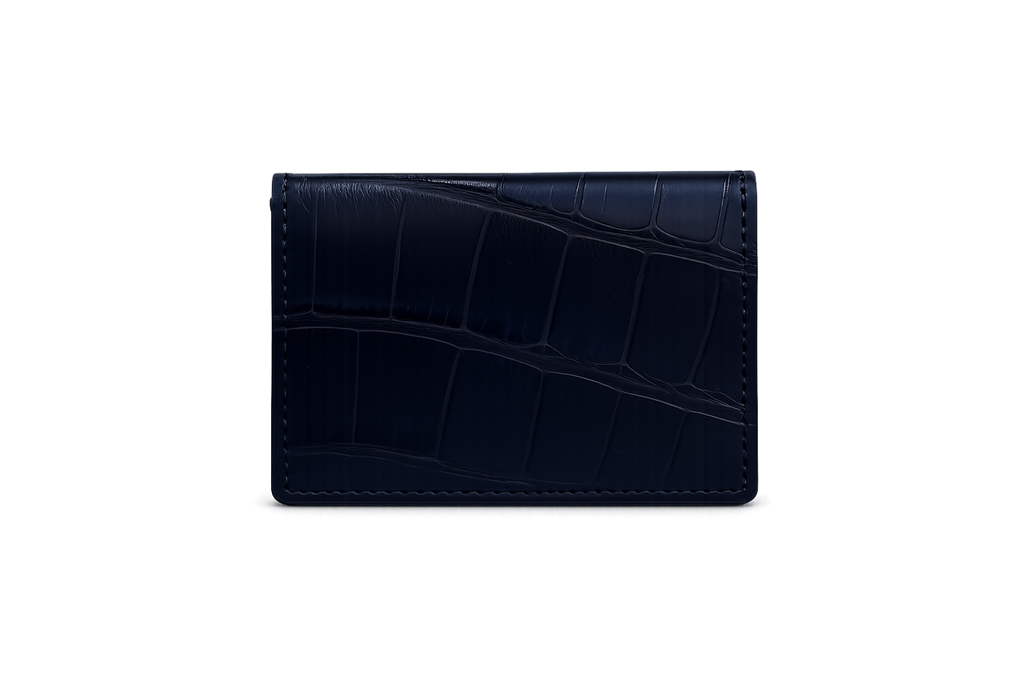 Porta carte pieghevole in Alligatore