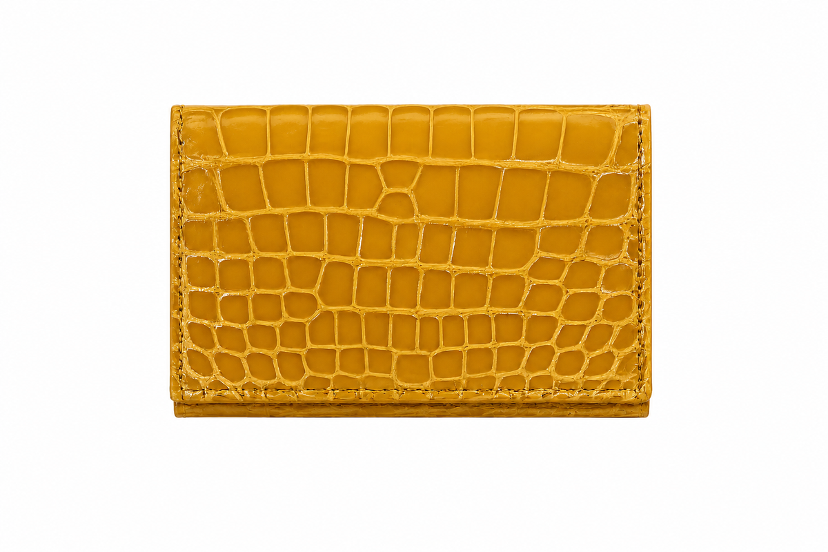 Porte-cartes de crédit de poche | Alligator brillant
