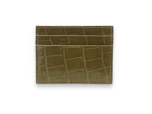 Small Credit Card Holder | Shiny Alligator