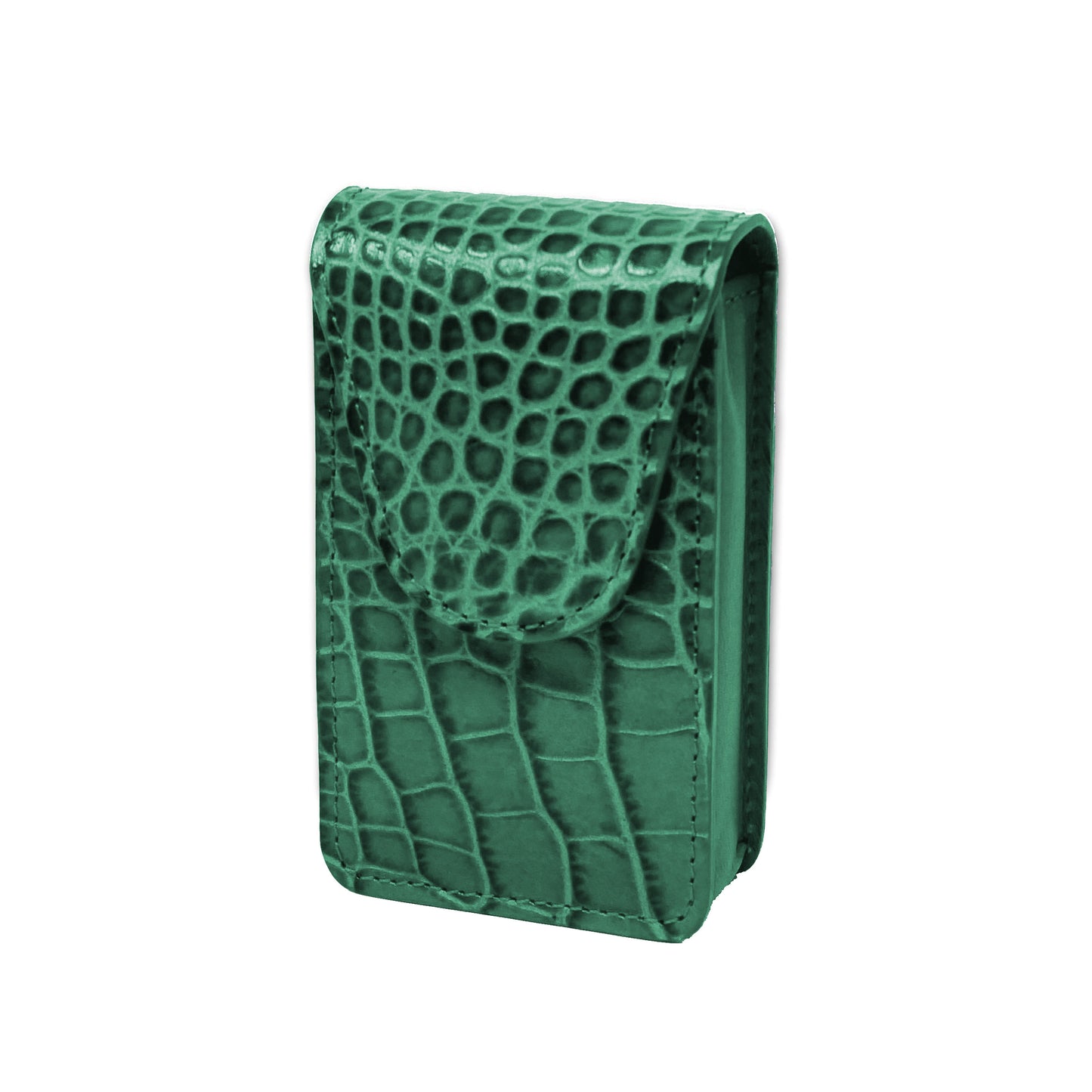 Cigarette Case - Green Crocodile