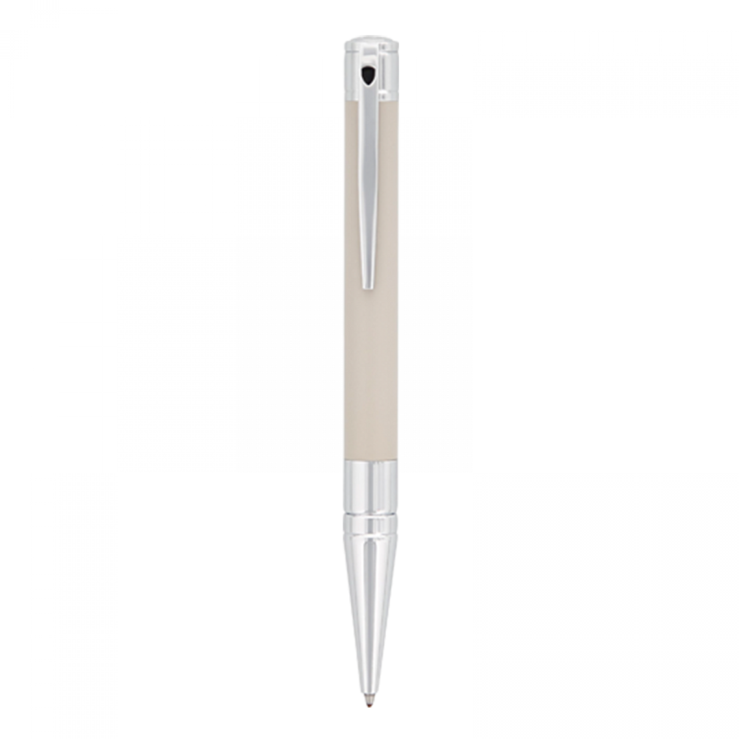 D-Initial Ballpoint - Beige & Chrome