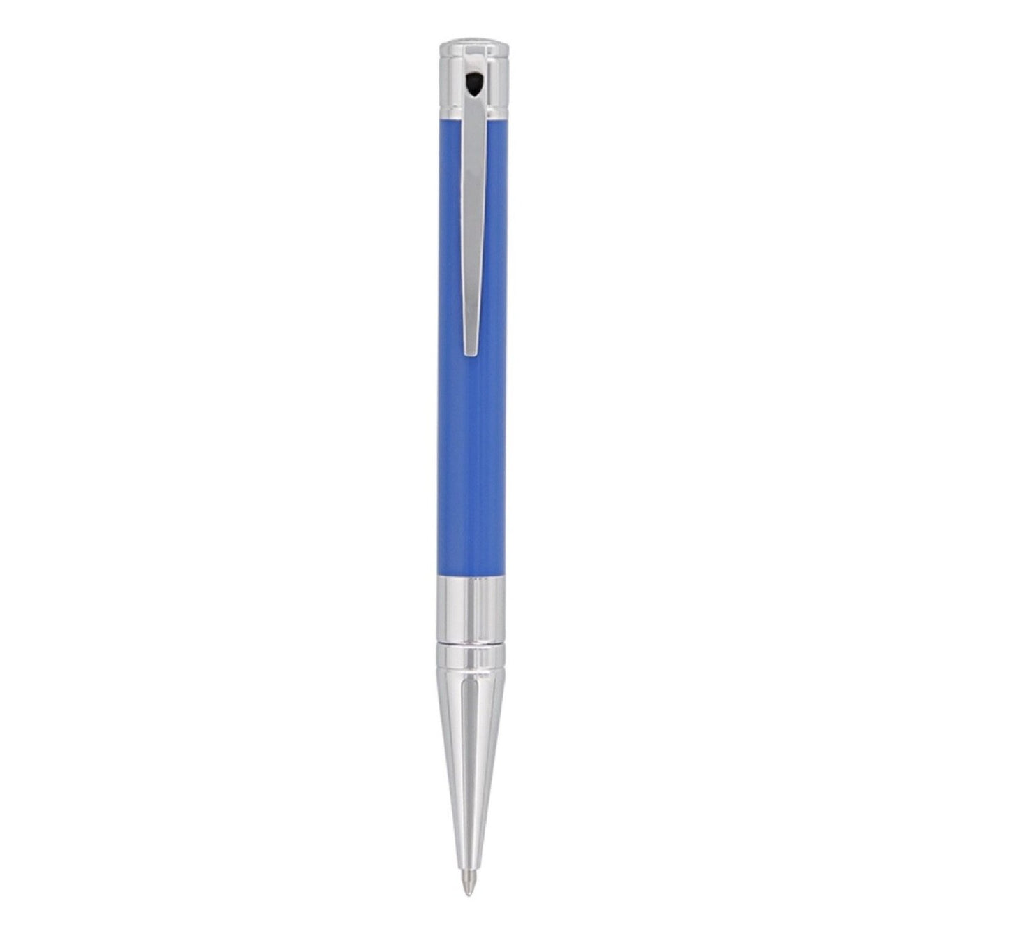 D-Initial Ballpoint - Blue & Chrome