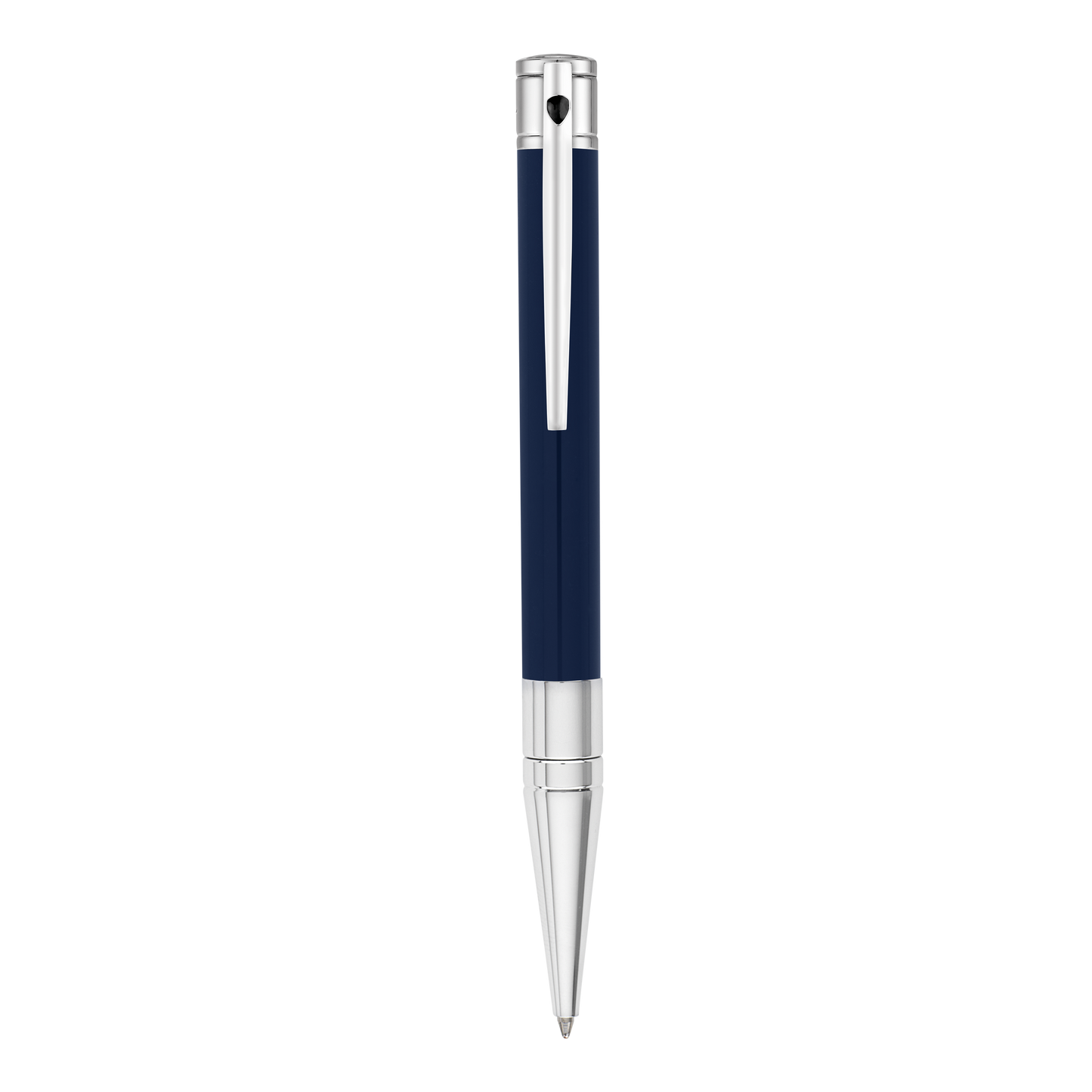 D-Initial Ballpoint - Blue & Chrome