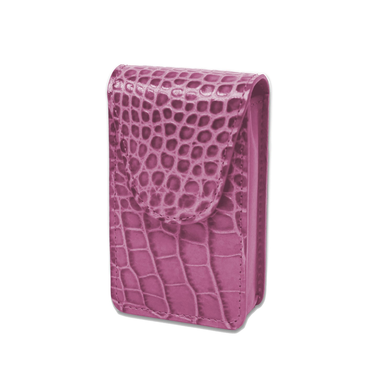 Cigarette Case - Pink Crocodile