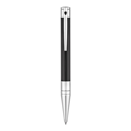 Stylo à bille D-Initial Noir|Chrome