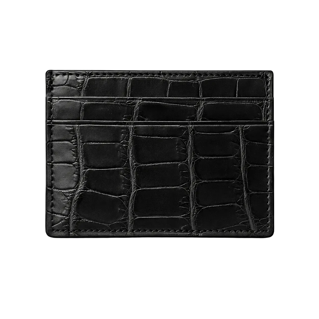 Porta carte piccolo in Alligatore