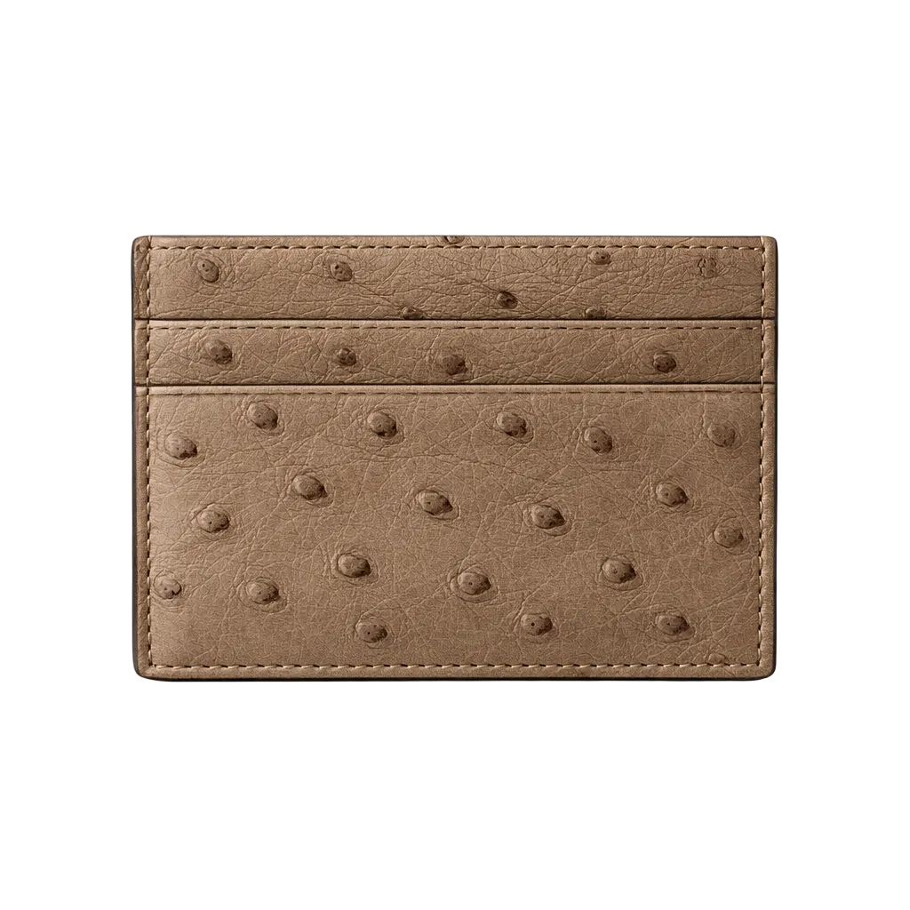 Porta carte piccolo in Struzzo