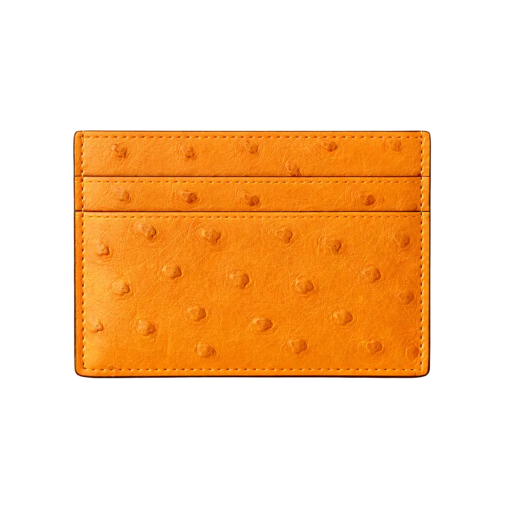 Porta carte piccolo in Struzzo