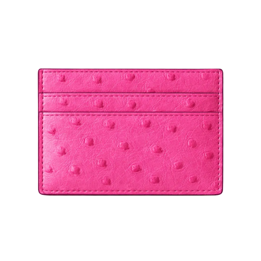 Porta carte piccolo in Struzzo