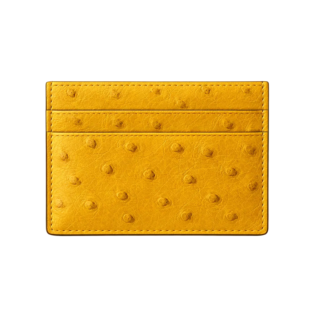 Porta carte piccolo in Struzzo