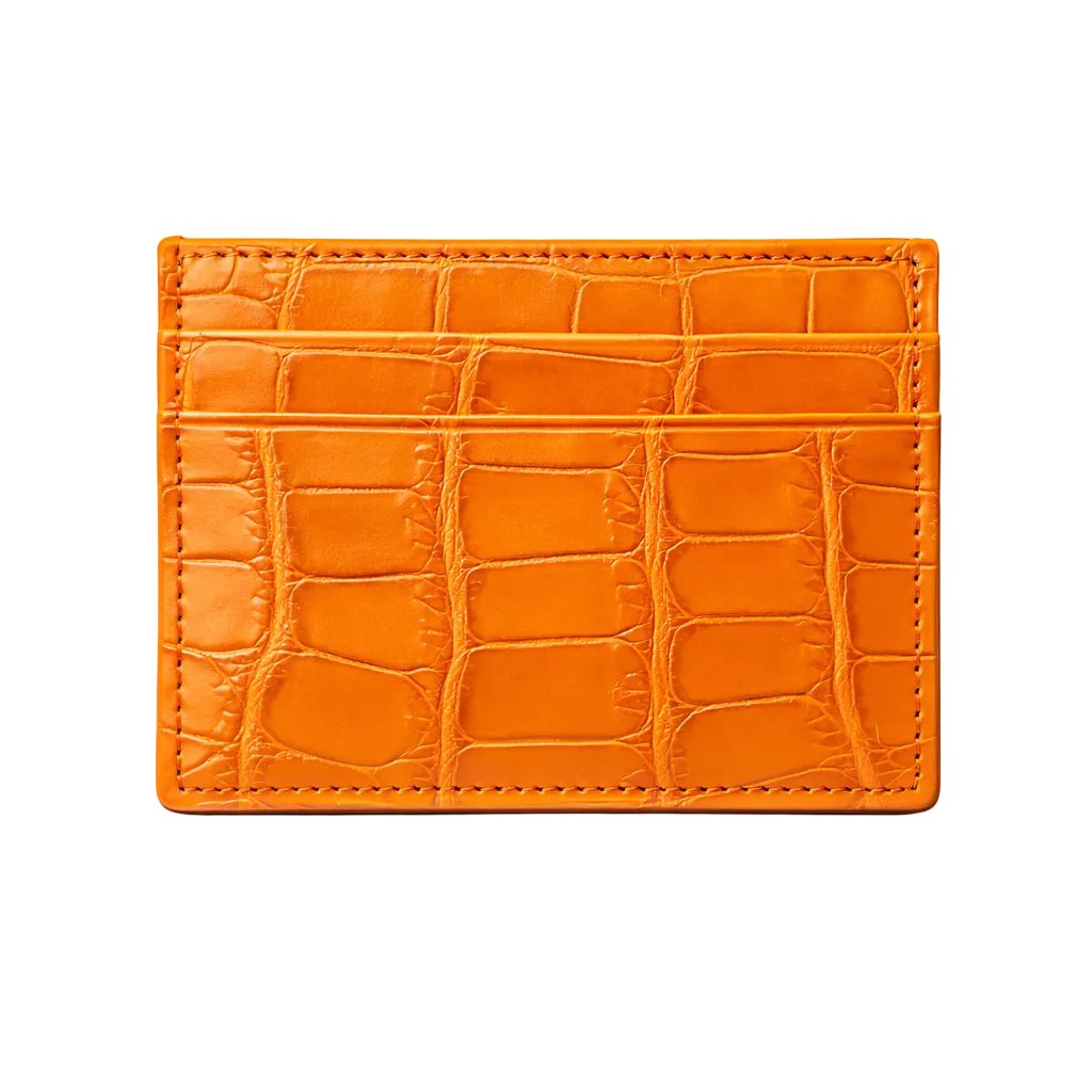 Porta carte piccolo in Alligatore