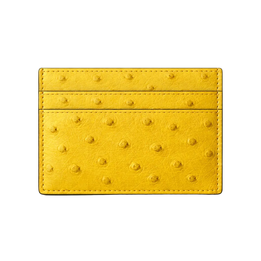 Porta carte piccolo in Struzzo