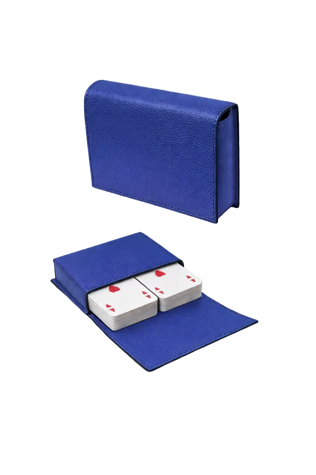 Portacarte da gioco in Pelle Martellata