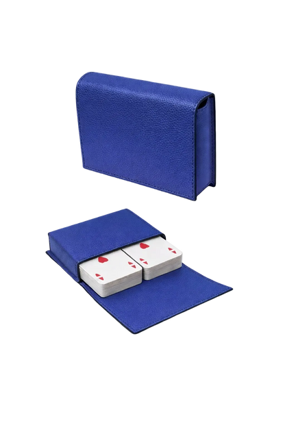 Portacarte da gioco in Pelle Martellata