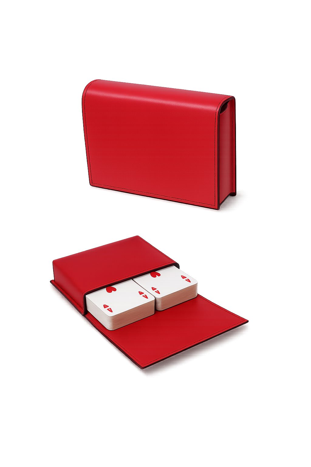 Portacarte da gioco in Saffiano