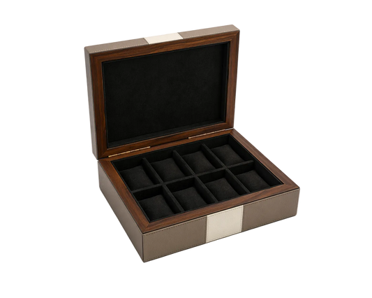 Scatola Porta orologi Bicolore