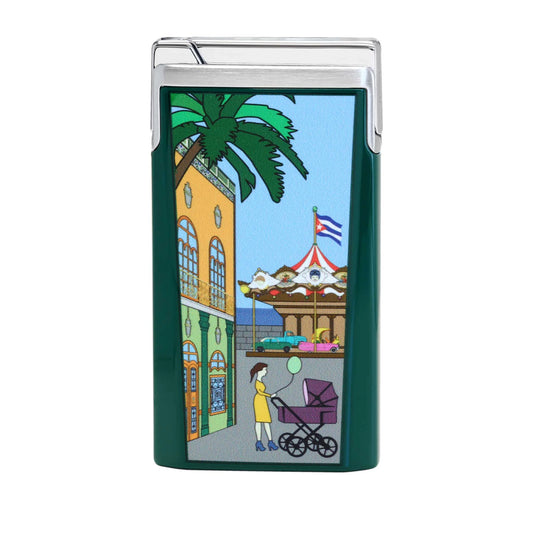 Accendino Casa Cubana Carousel Verde