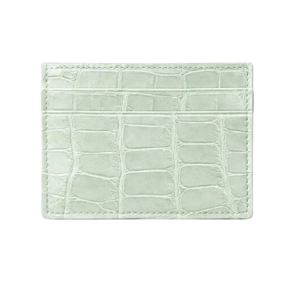 Porta carte piccolo in Alligatore