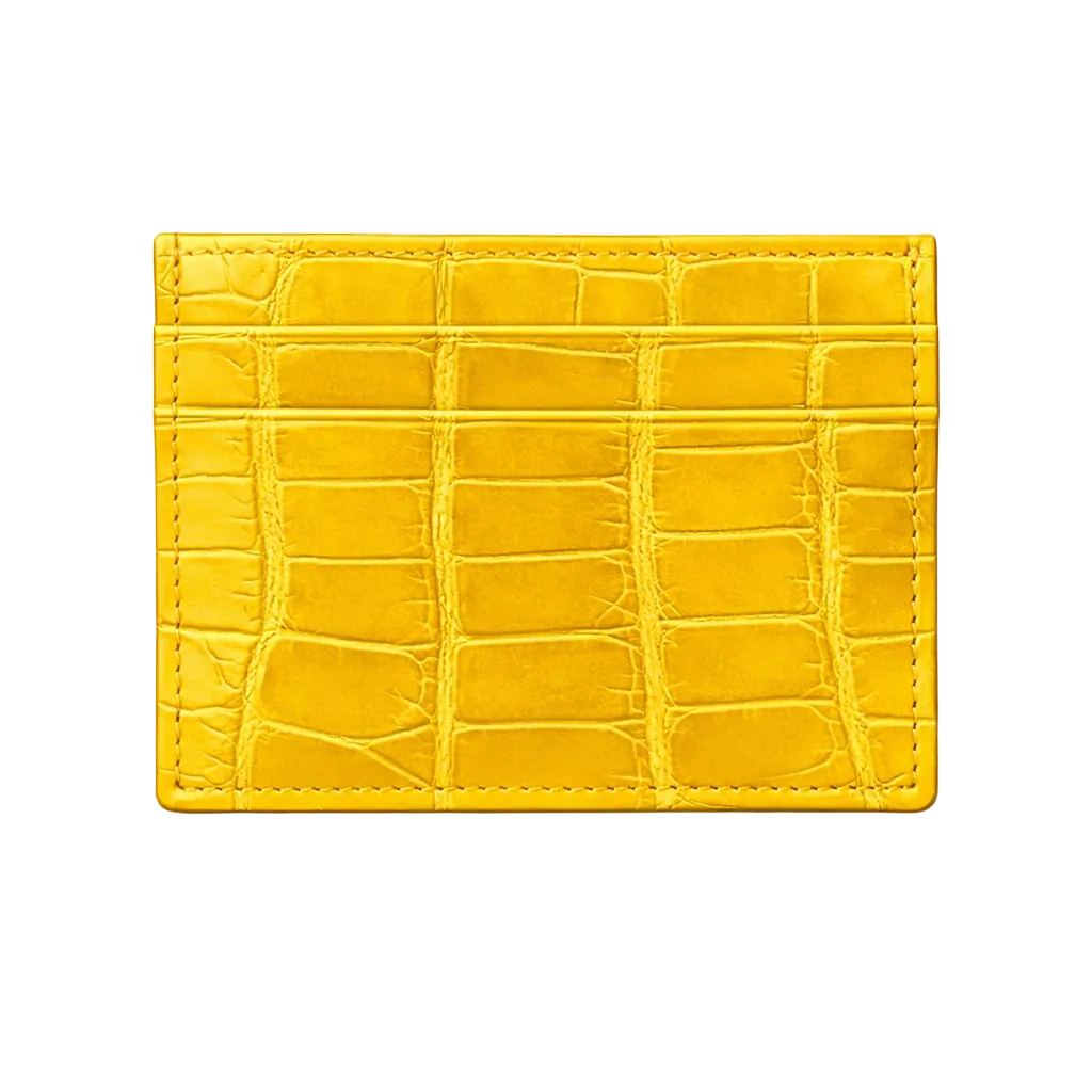 Porta carte piccolo in Alligatore
