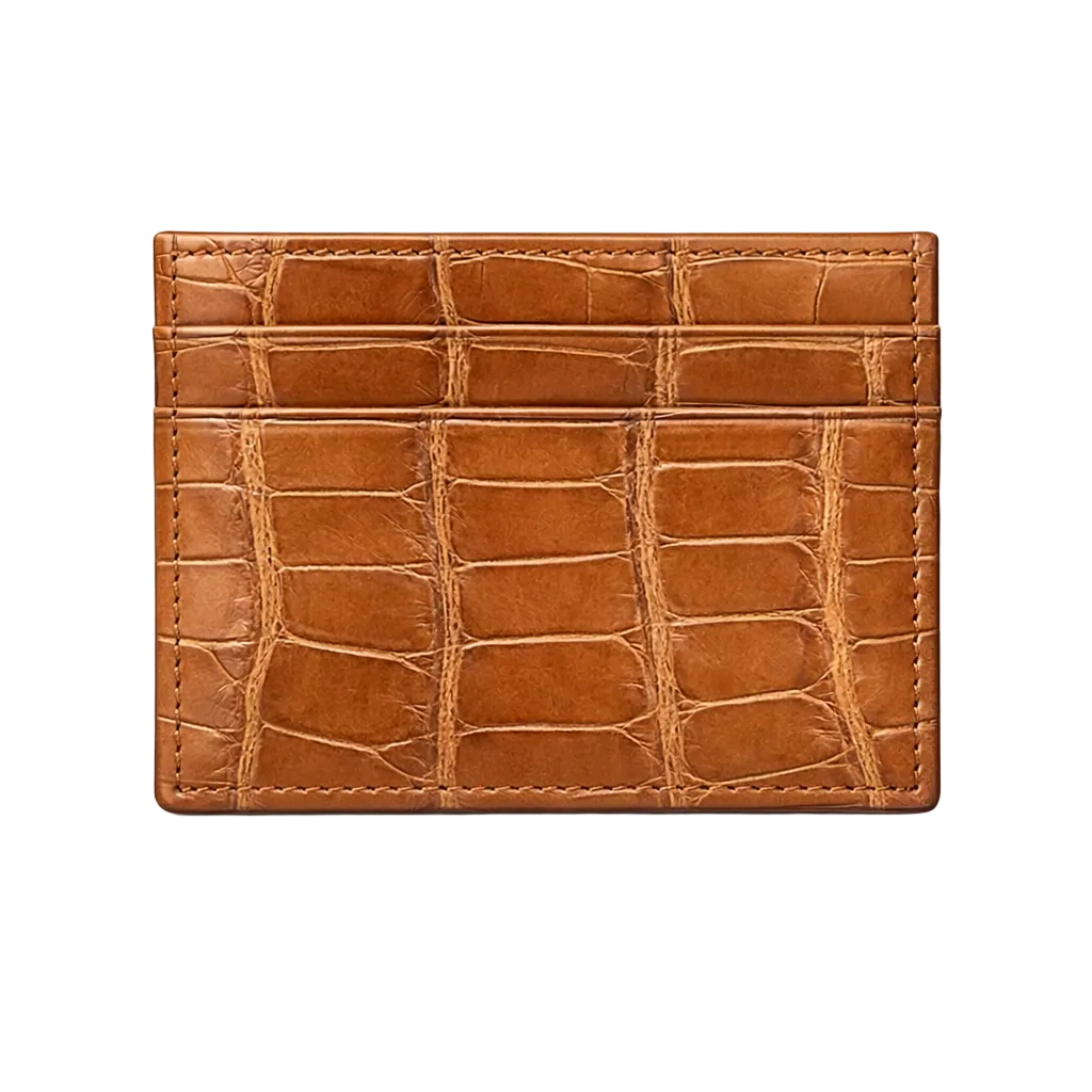 Porta carte piccolo in Alligatore
