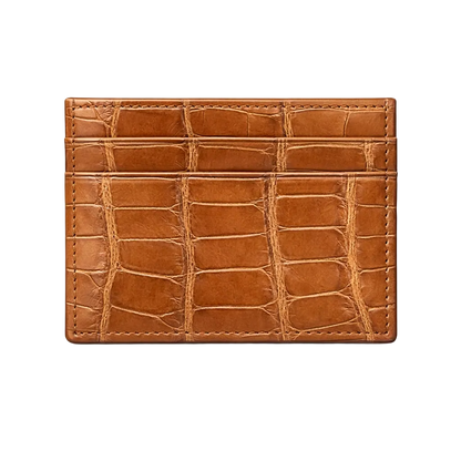 Porta carte piccolo in Alligatore
