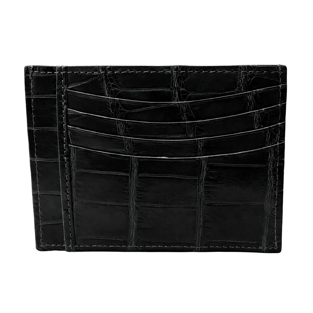 Porta carte Grande in Alligatore