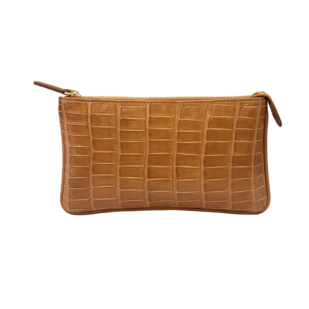 Pochette in Alligatore con Tracolla