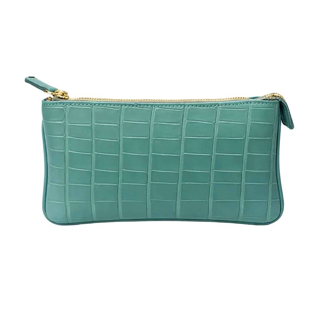 Pochette in Alligatore con Tracolla