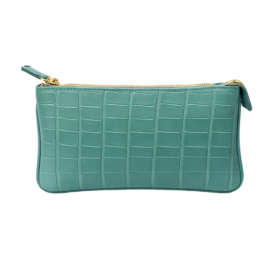 Pochette in Alligatore con Tracolla