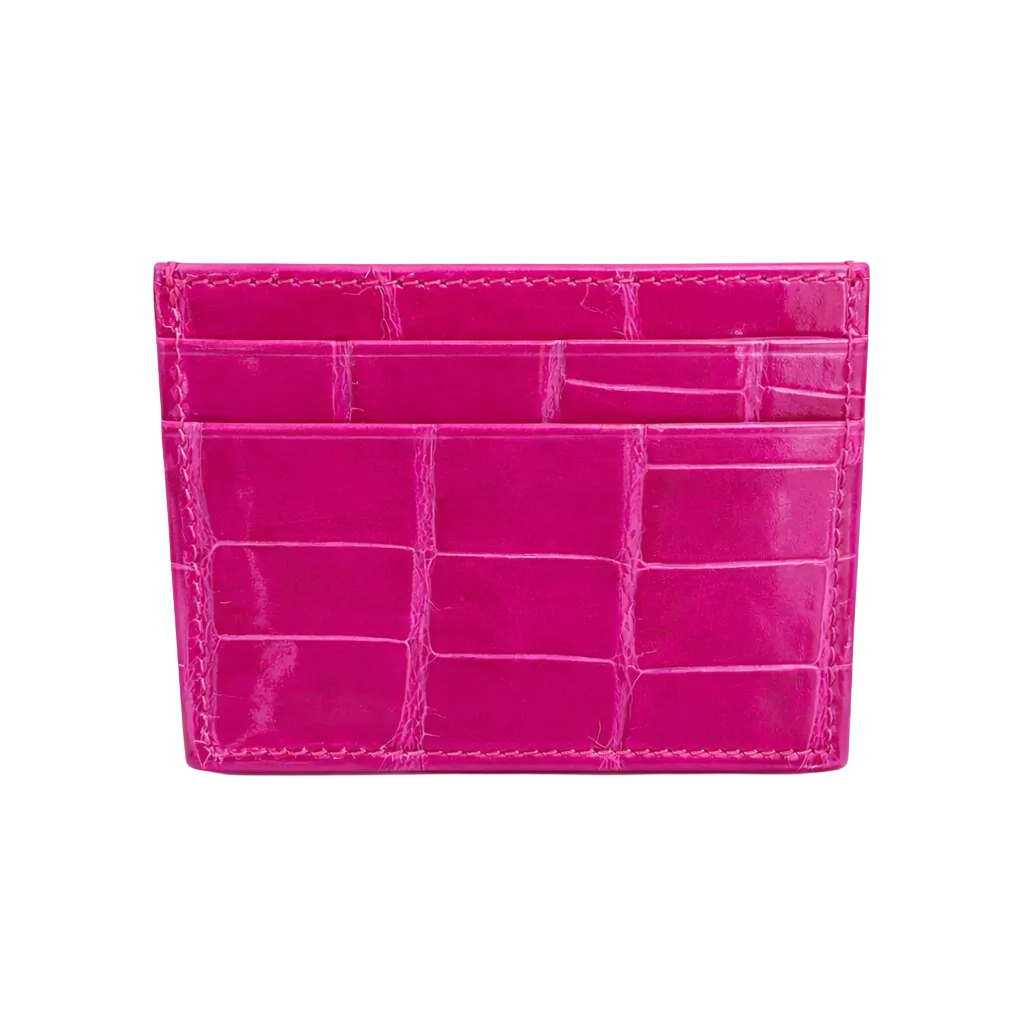 Porta carte Piccolo in Alligatore Lucido