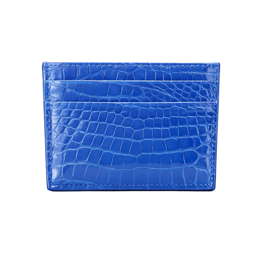 Porta carte Piccolo in Alligatore Lucido