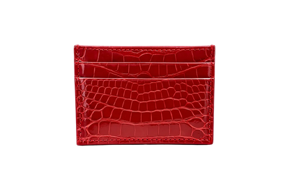 Porta carte Piccolo in Alligatore Lucido