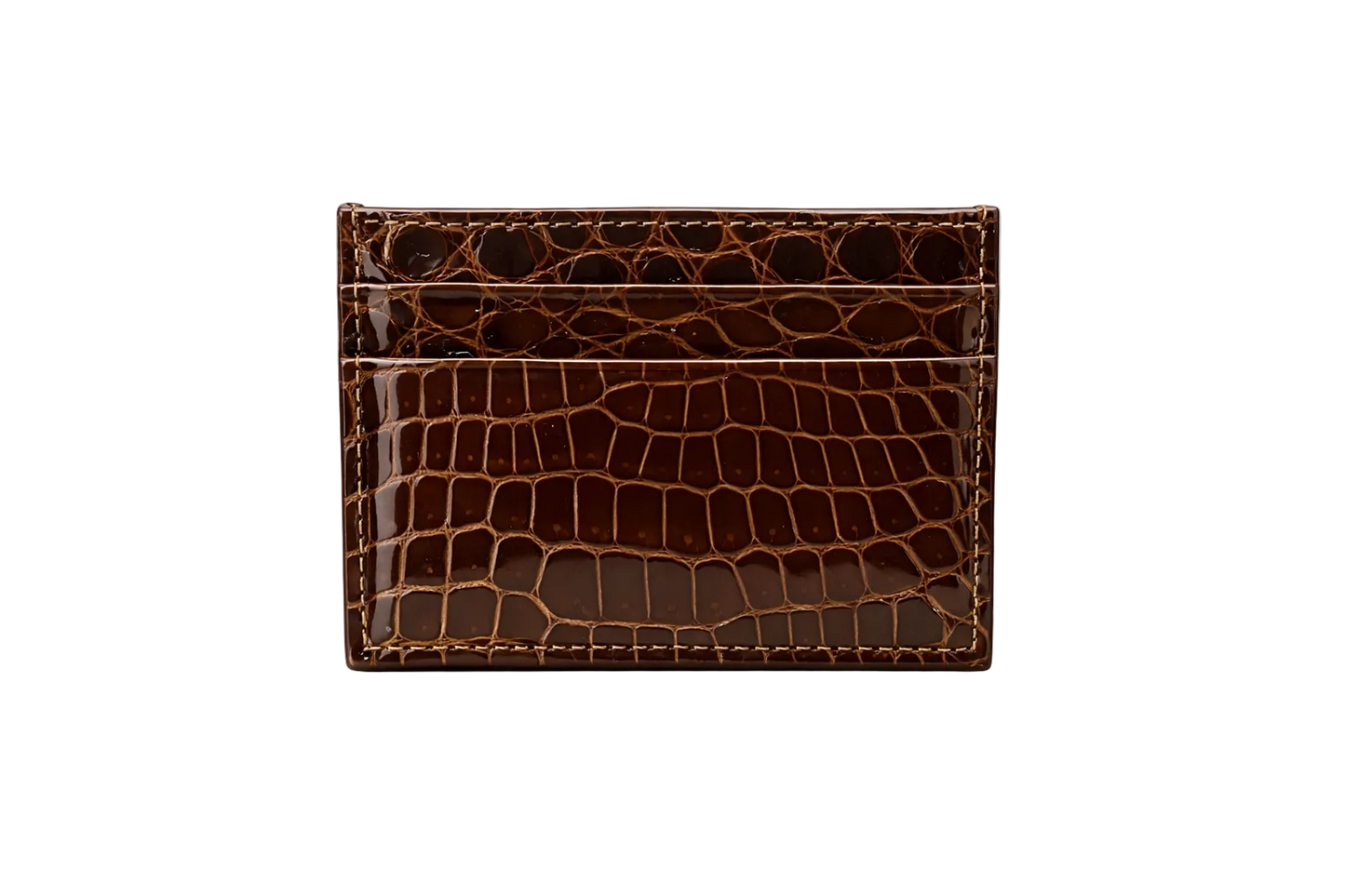 Porta carte Piccolo in Alligatore Lucido