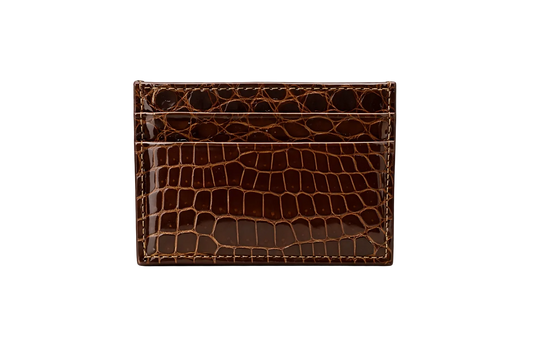 Porta carte Piccolo in Alligatore Lucido