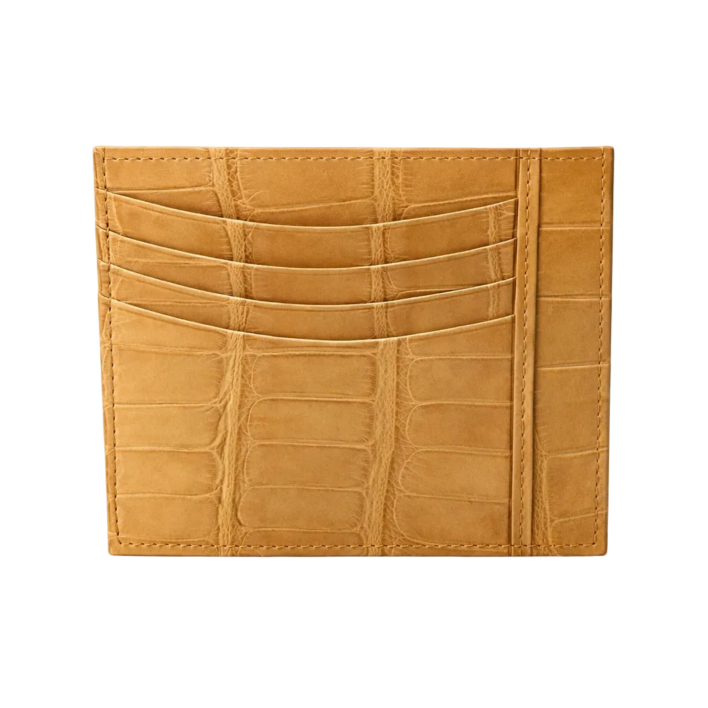 Porta carte Grande in Alligatore