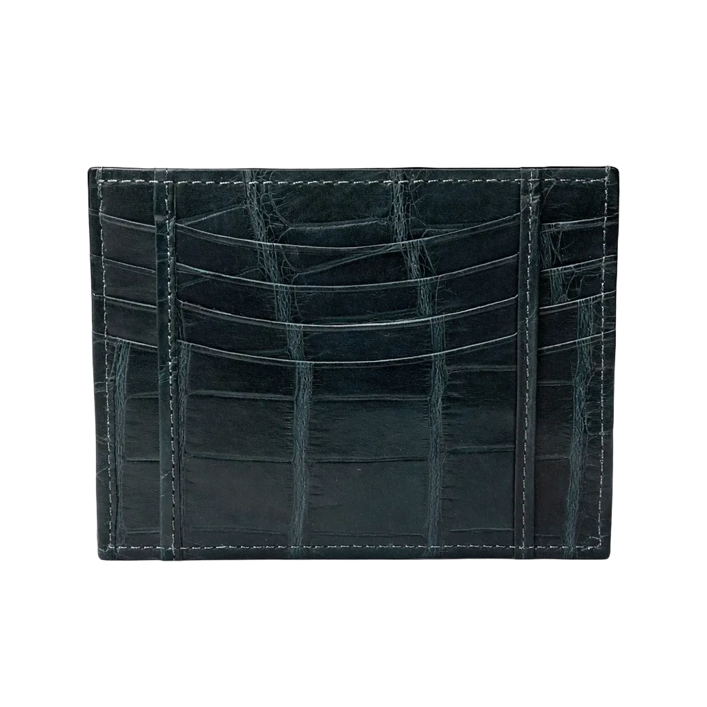 Porta carte Grande in Alligatore