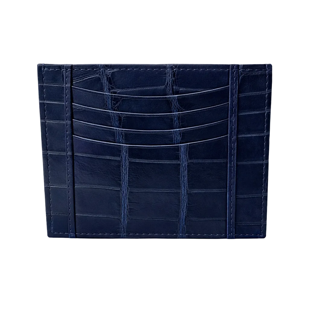 Porta carte Grande in Alligatore