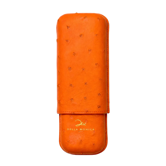 Portasigari Doppio in Struzzo