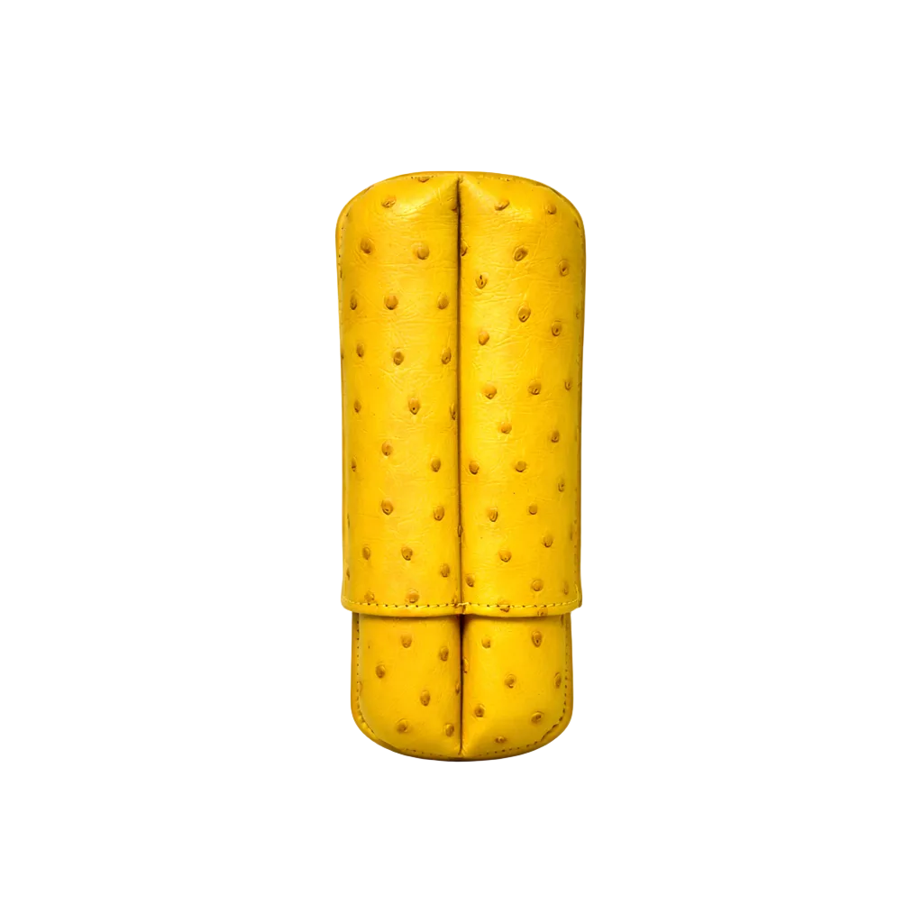 Portasigari Doppio in Struzzo