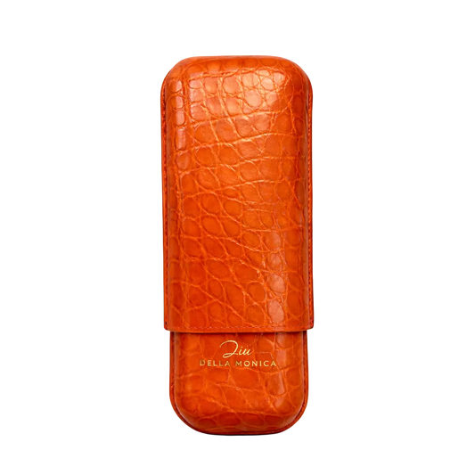 Portasigari Doppio in Coccodrillo