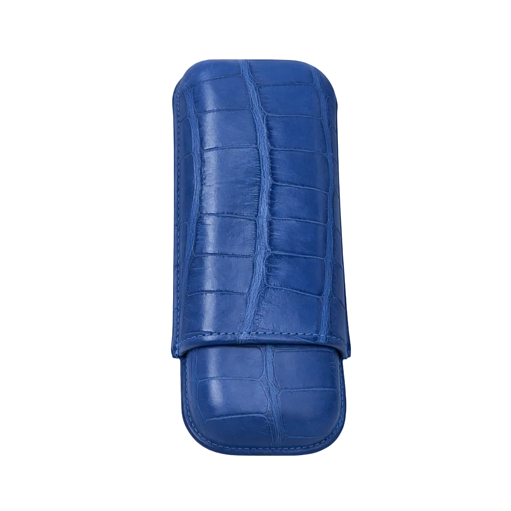 Portasigari Doppio in Coccodrillo