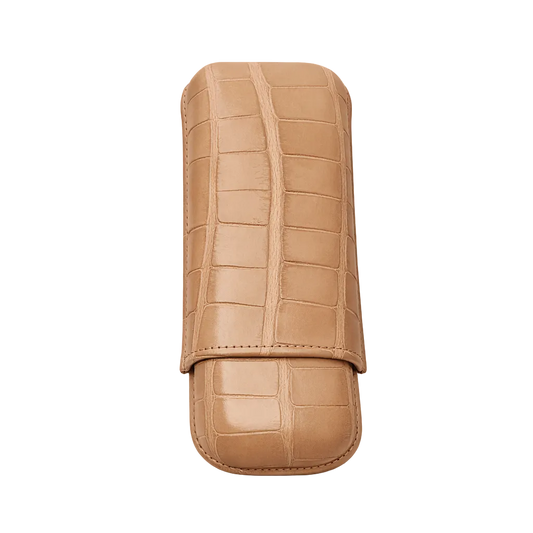 Portasigari Doppio in Coccodrillo